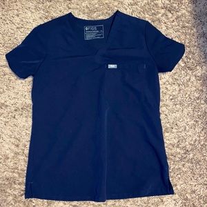 Women navy figs scrub set